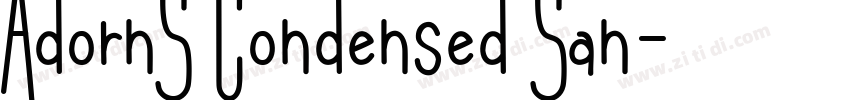 AdornS Condensed San字体转换